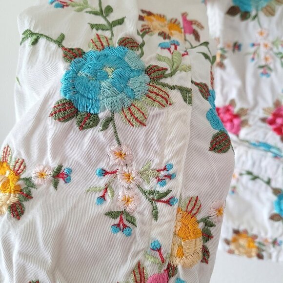 Johnny Was Spring Floral Embroidered Boho Blazer Jacket - Picture 3 of 7